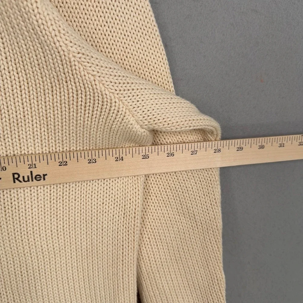 Vintage Polo Ralph Lauren Sweater Mens XL Cream American Flag Knit Preppy USA